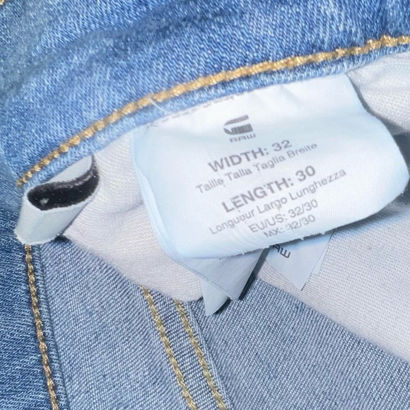 G star raw 3301 skinny light blue 32 x 30 - Picture 6 of 8